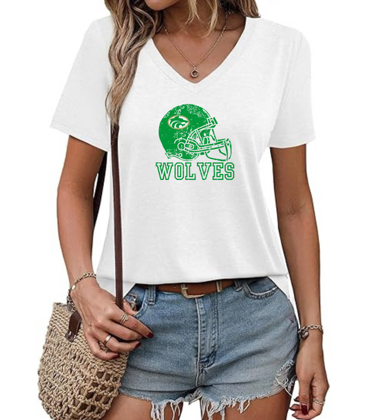 Buford Helmet V-Neck T-Shirt