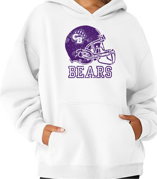 CB Bears Helmet Hoodie