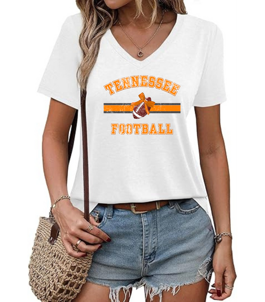 Tennessee Football V-Neck T-Shirt