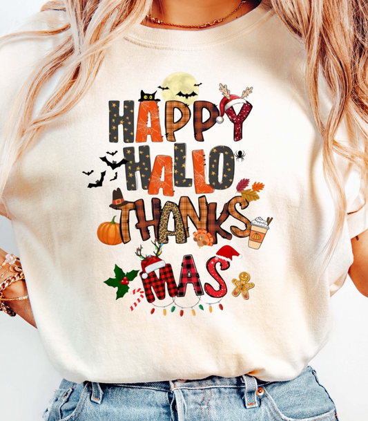 Happy Hallothanksmas Unisex Softstyle T-Shirt