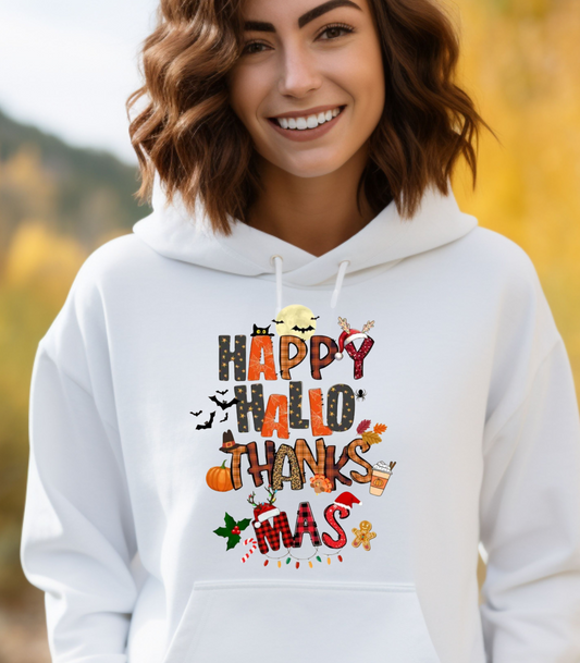 Happy Hallothanksmas Hoodie