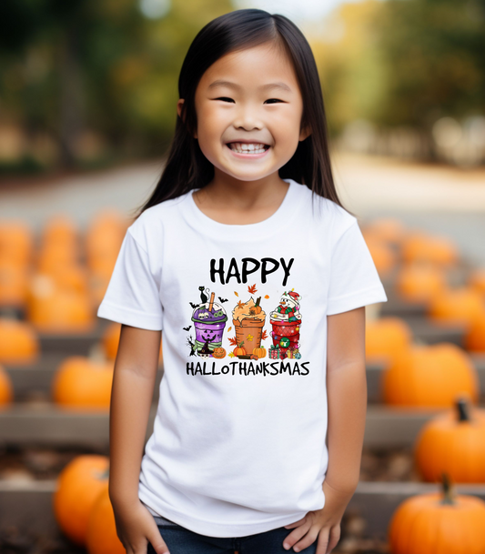 Happy Hallothanksmas Kids Tee