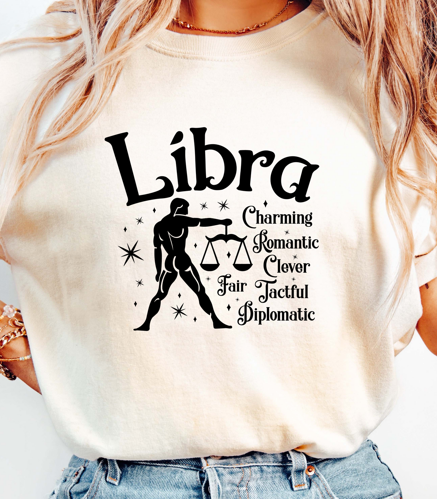 Libra Zodiac Graphic T-Shirt
