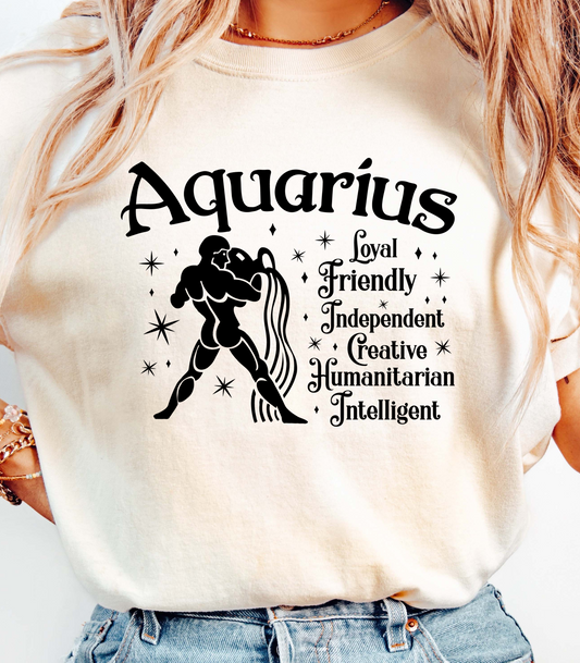 Aquarius Zodiac T-Shirt