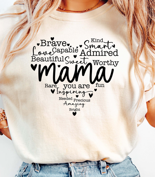 Mama Love Heart T-Shirt