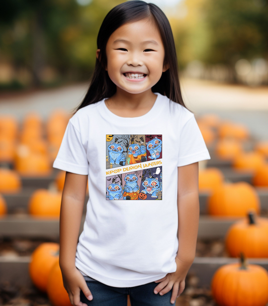 K-Pop Demon Hunters Halloween Kids Tee