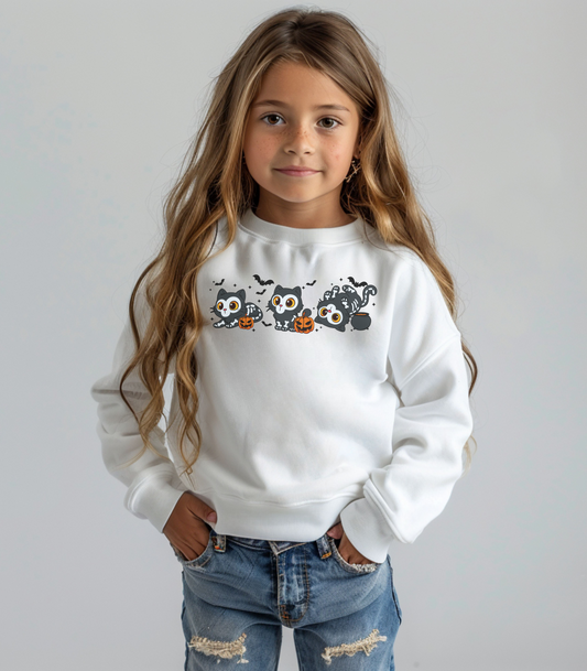 K-Pop Baby Derpy Skeleton Youth Crewneck Sweatshirt