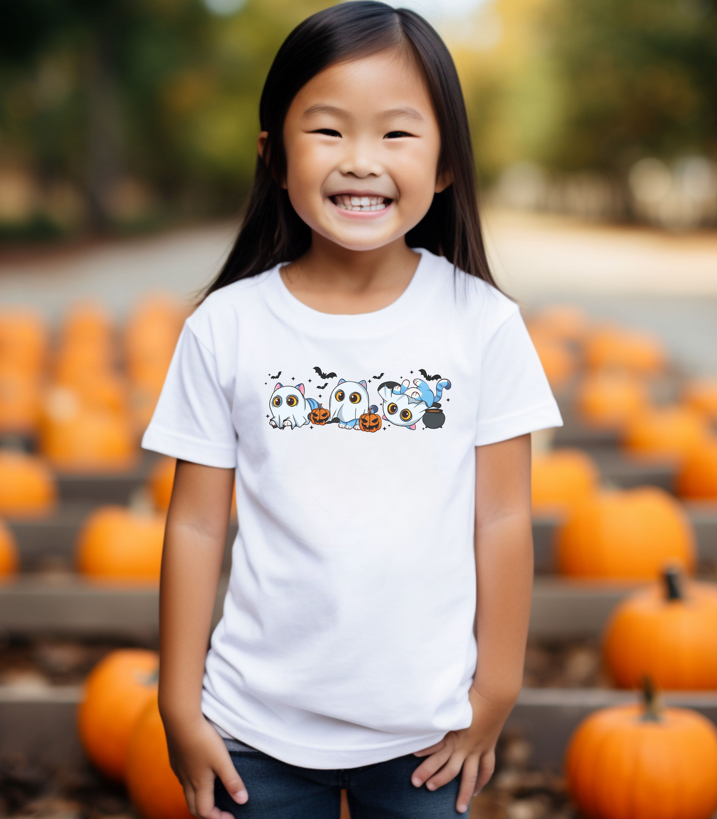 K-Pop Baby Derpy Ghost Kids Tee