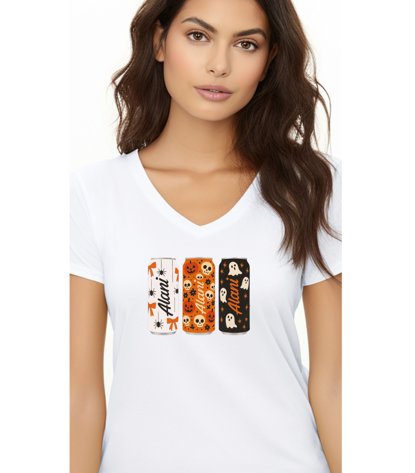 Halloween Alani Can V-Neck T-Shirt