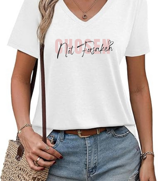Chosen, Not Forsaken Ladies' V-Neck T-Shirt