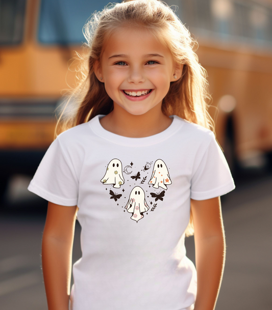 Ghostly Heart  Kids Tee