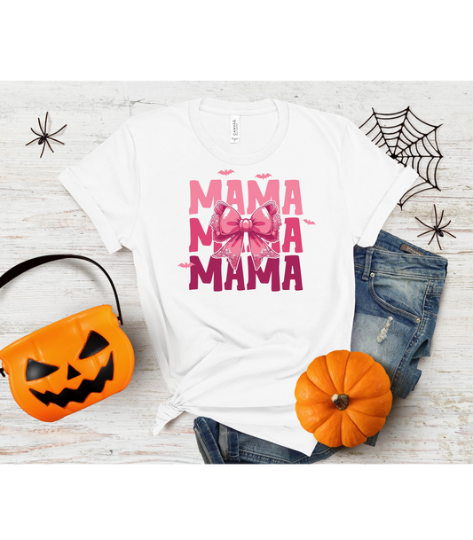 Halloween Mama With Bow Unisex Softstyle T-Shirt