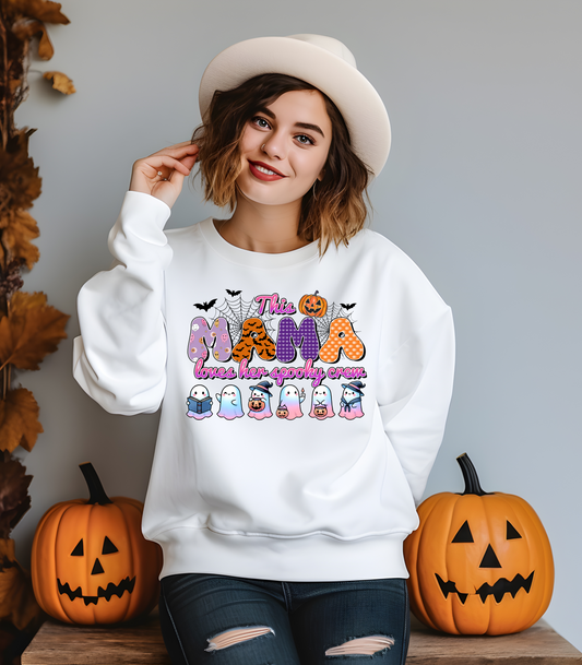 This Mama Loves Her Spooky Crew Sweatshirt