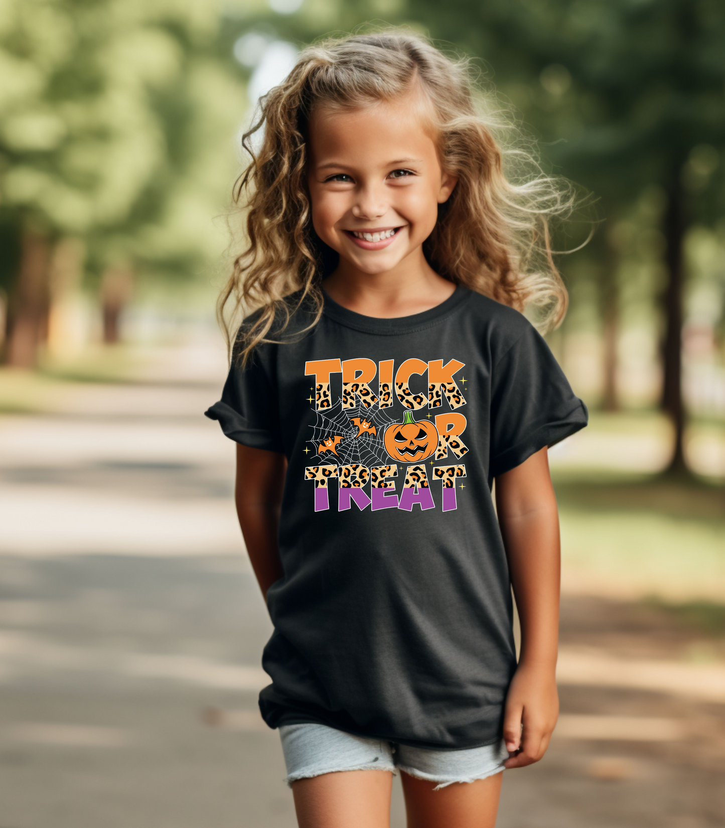Kids Halloween Trick or Treat Shirt