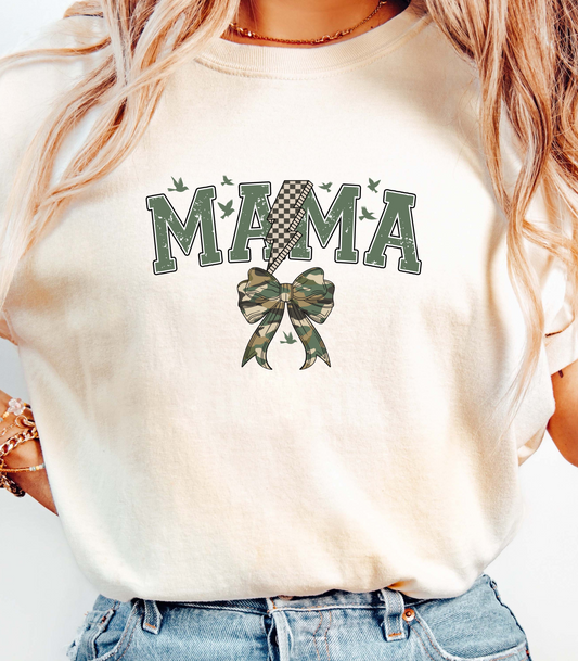 Mama Camo Bow T-Shirt