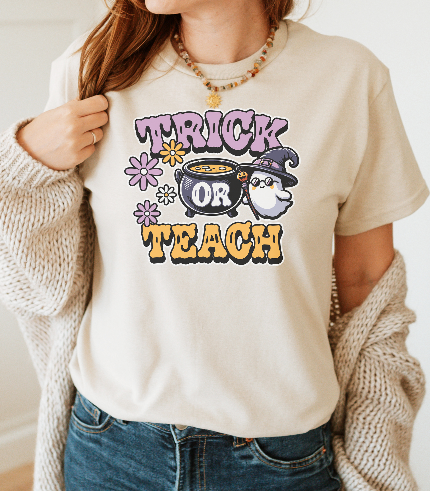 Halloween Trick or Teach Unisex Softstyle T-Shirt