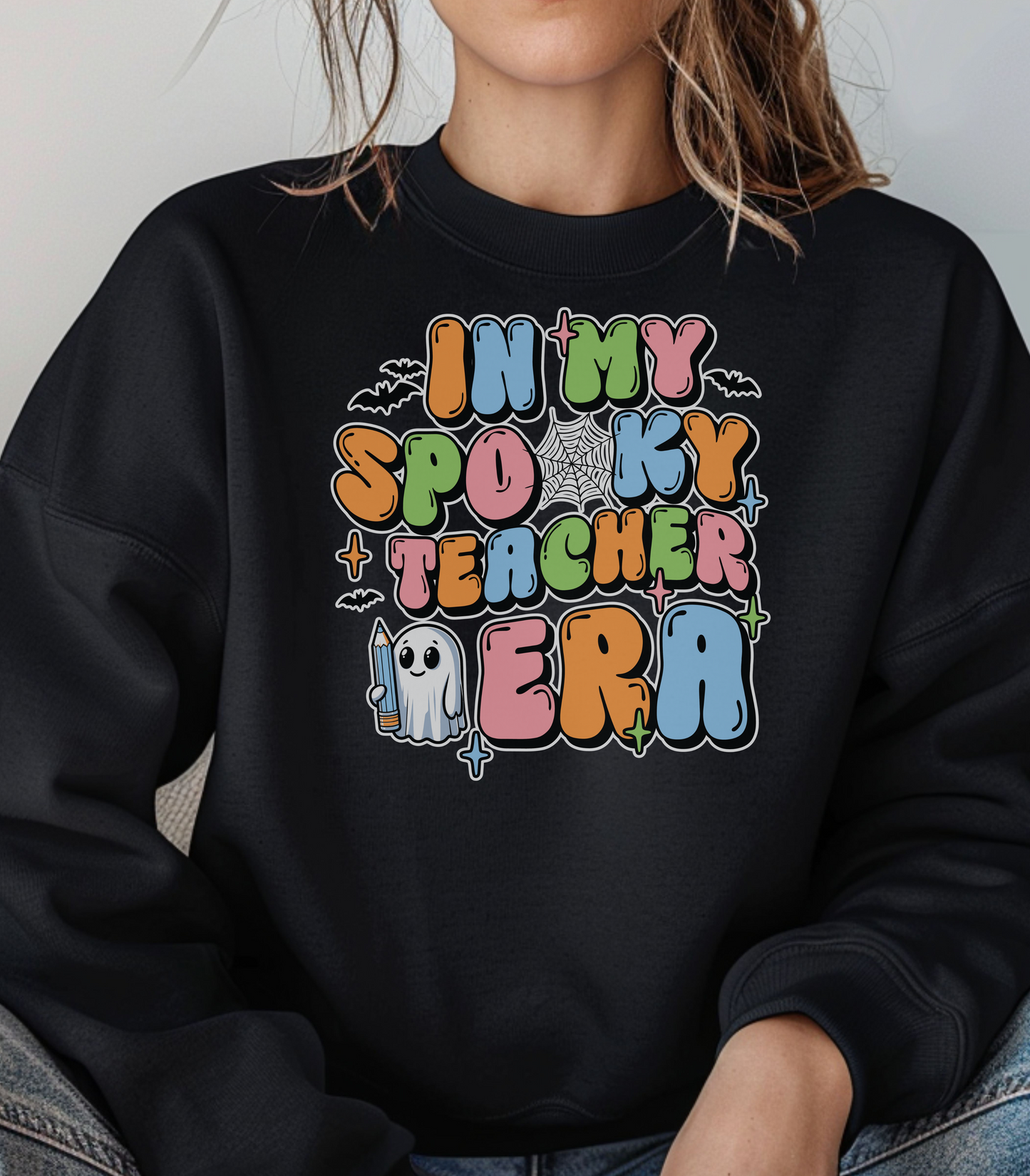Spooky Teacher Era Crewneck Sweatshirt