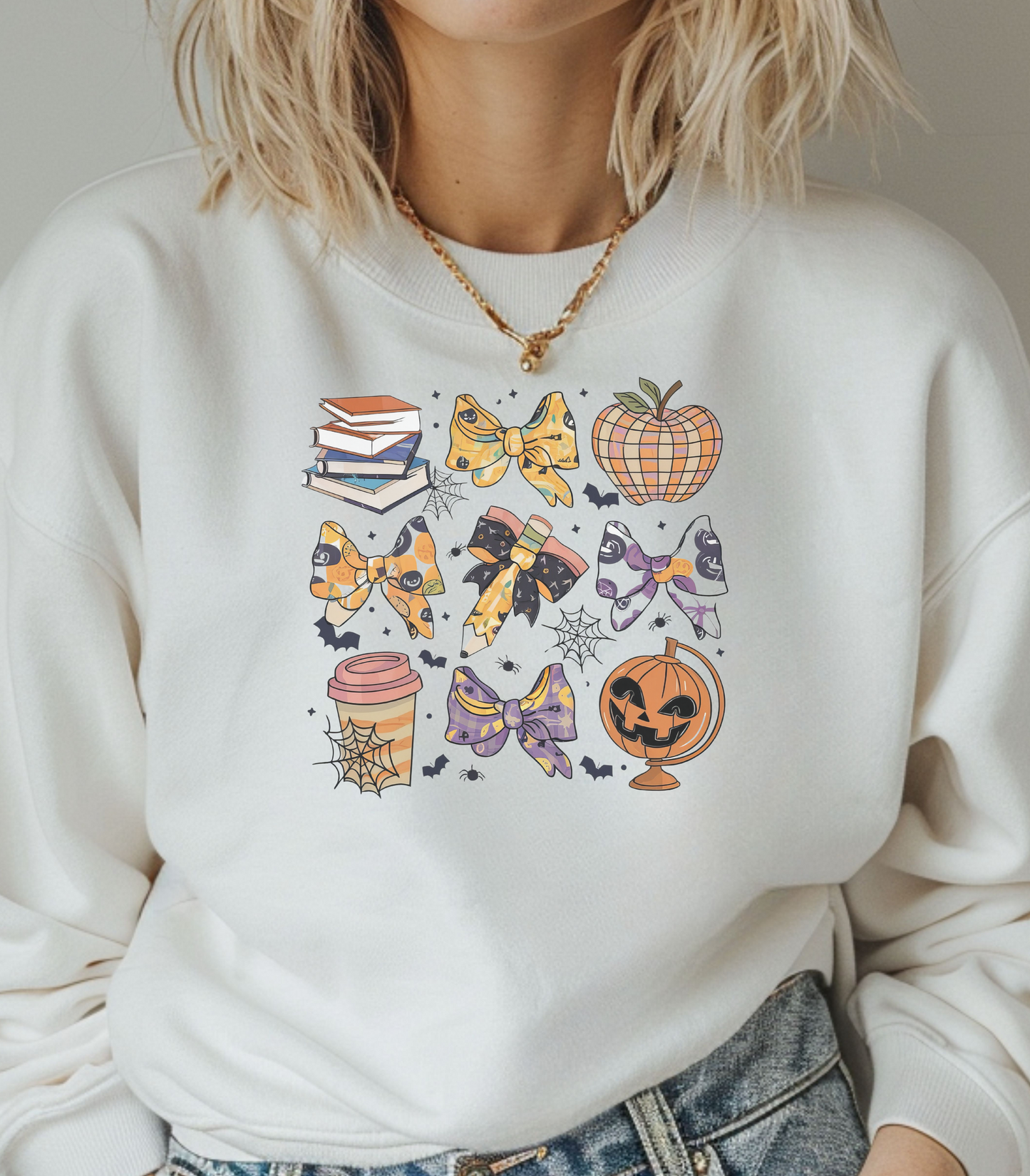 Halloween Teacher Crewneck Sweatshirt