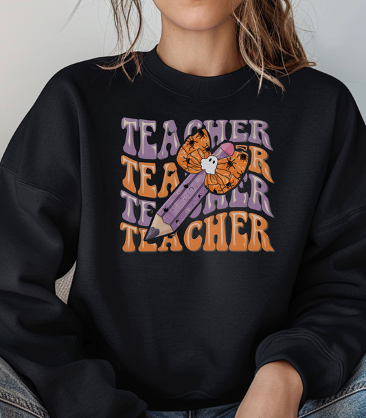 Halloween Teacher Crewneck Sweatshirt