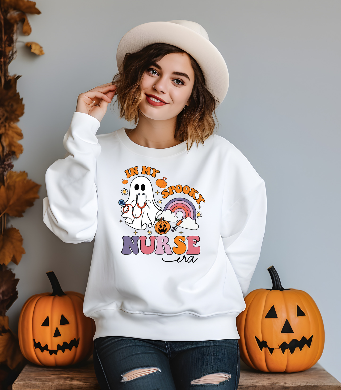 Spooky Nurse Era Crewneck Sweatshirt