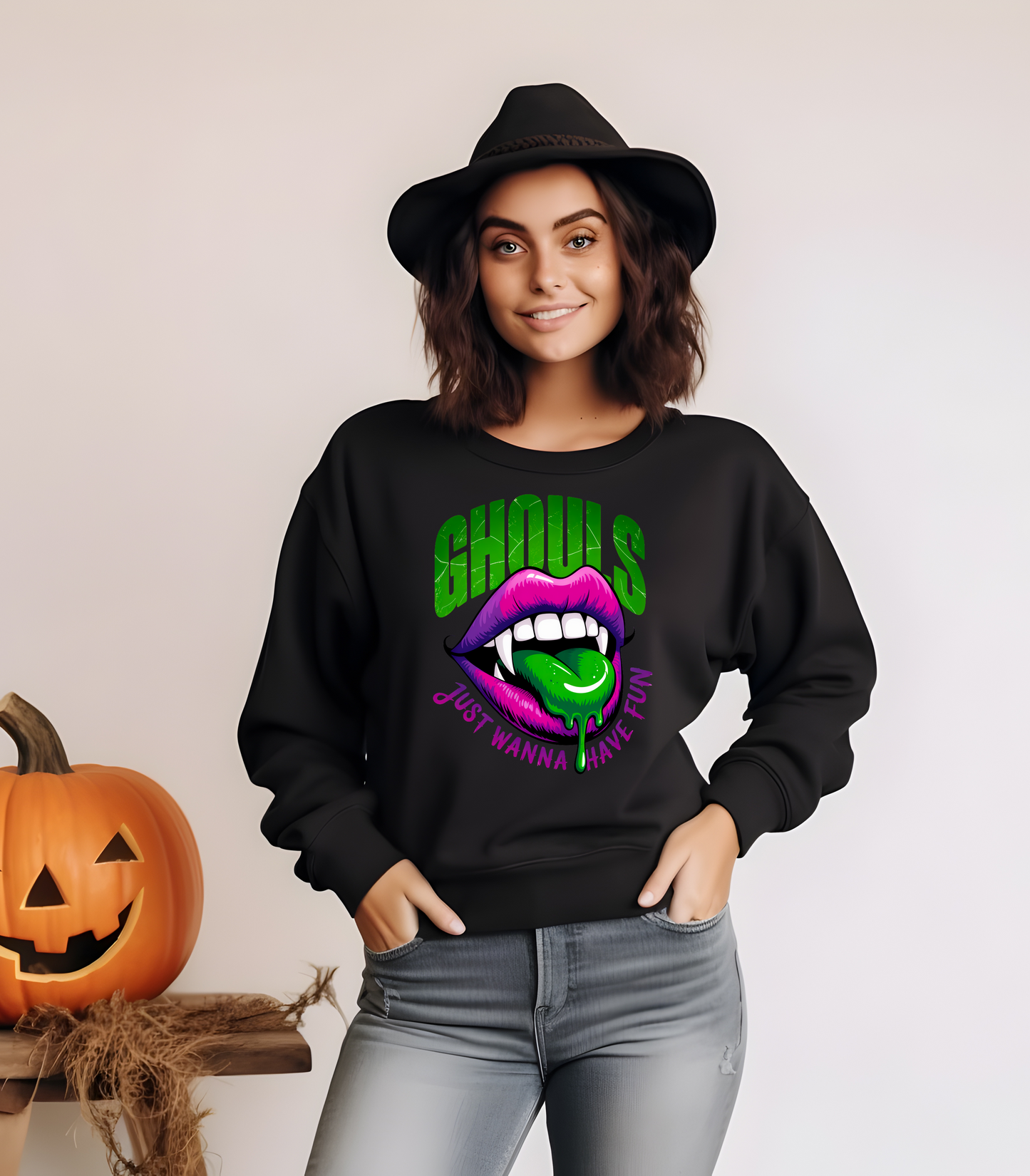 Ghouls Just Wanna Have Fun Crewneck Sweatshirt