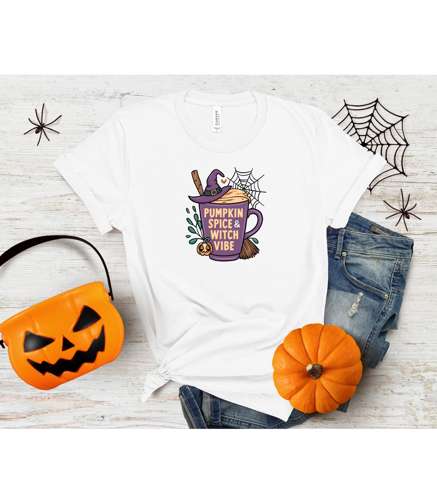 Pumpkin Spice & Witch Vibe T-Shirt
