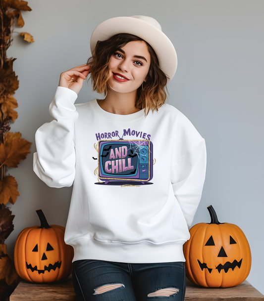 Horror Movies and Chill Sweatshirt