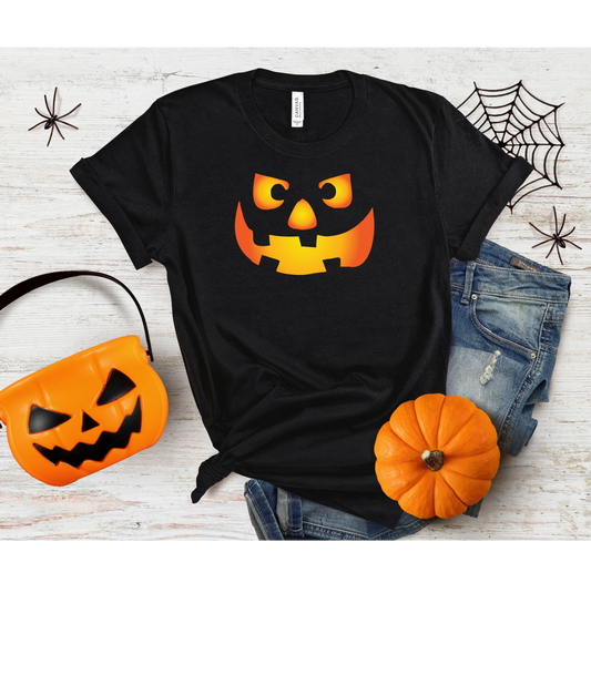 Spooky Pumpkin Face T-Shirt