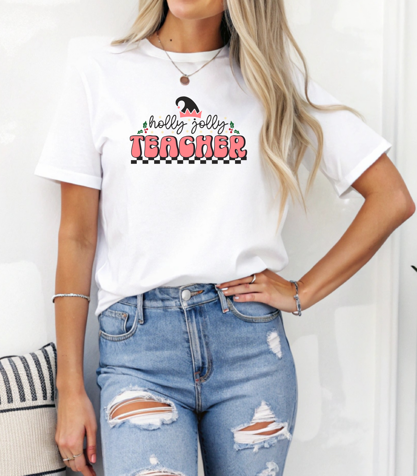Holly Jolly Teacher T-Shirt