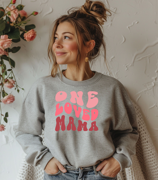 One Loved Mama Crewneck Sweatshirt