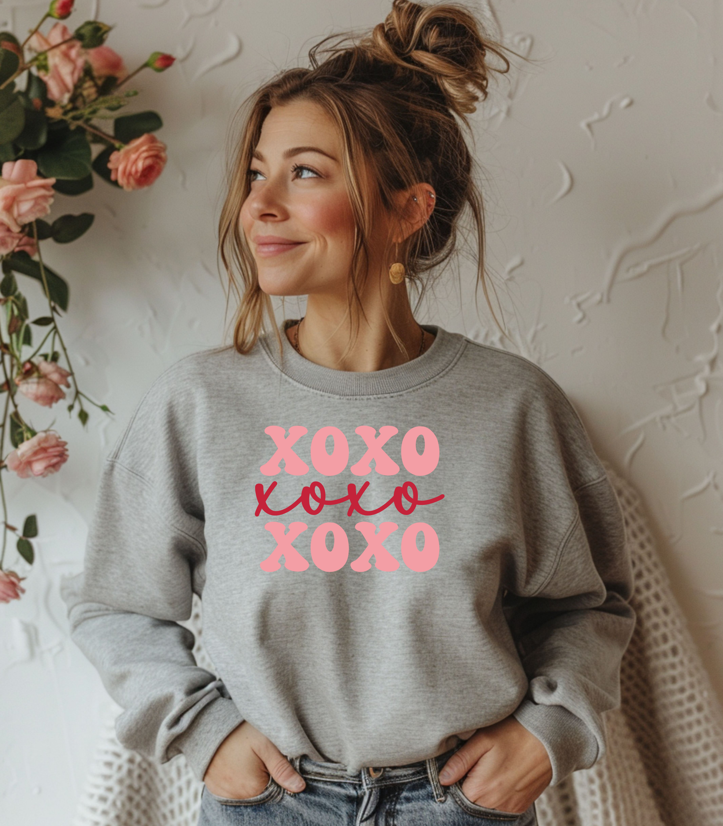 XOXO Pink Graphic Sweatshirt
