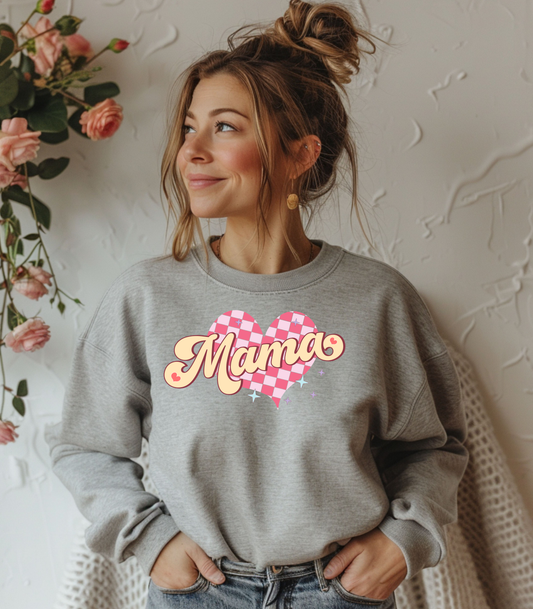 Mama Heart Crewneck Sweatshirt