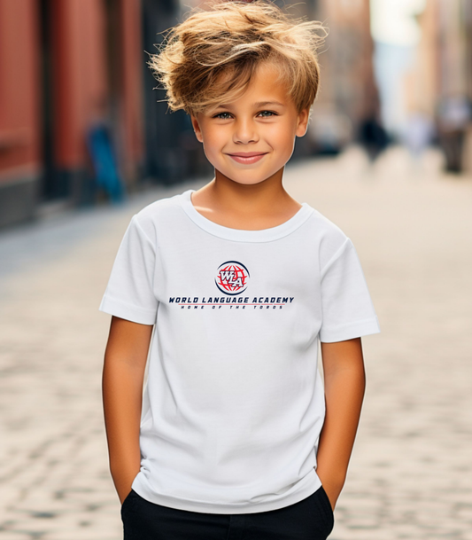 Kids Tee — World Language Academy Logo Shirt