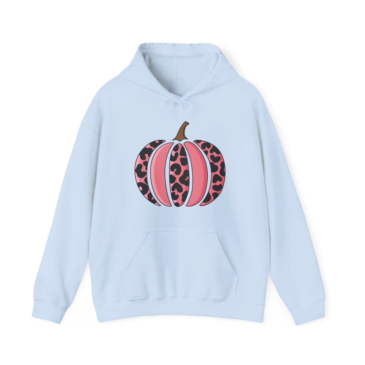 Pink Leopard Print Pumpkin Hoodie