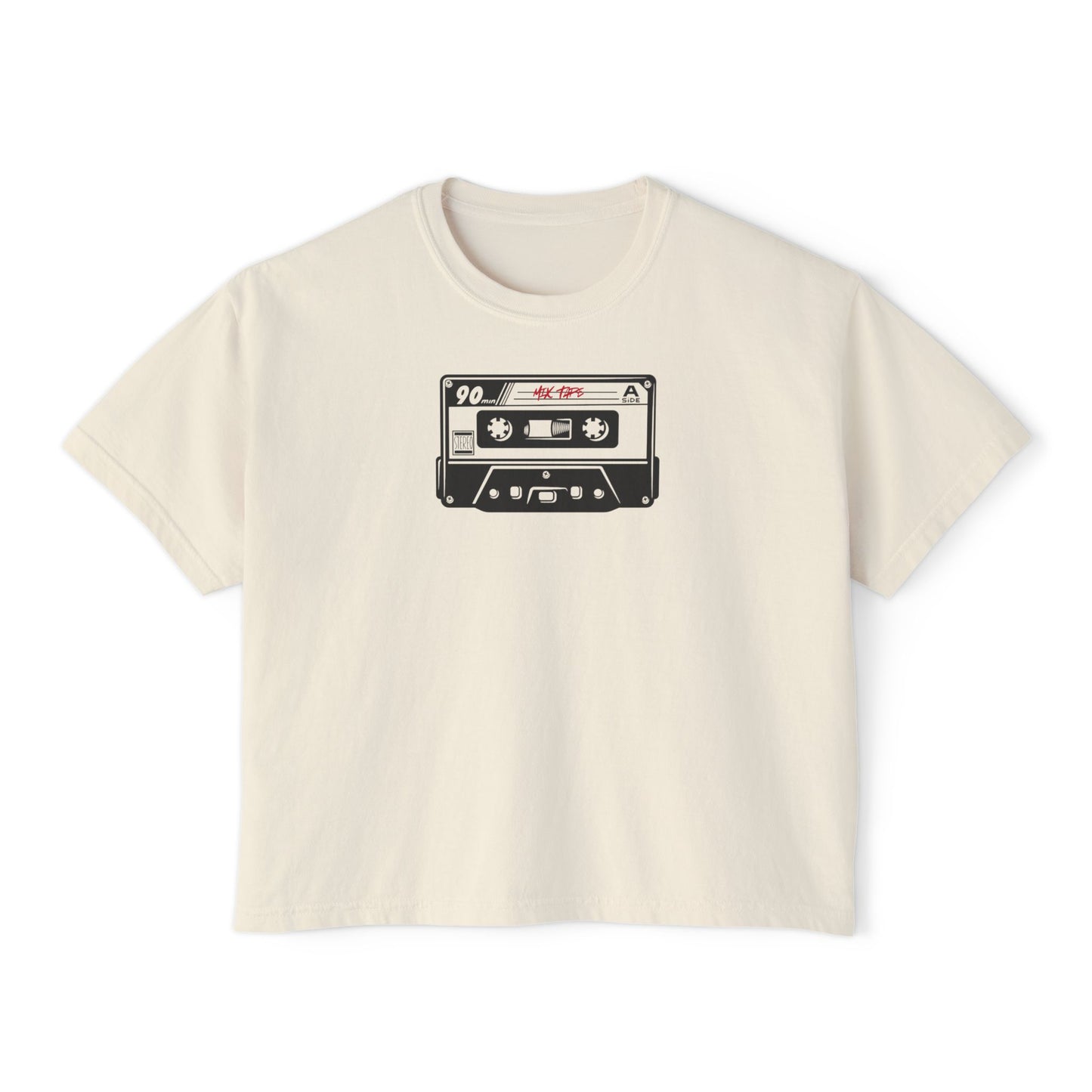 Retro 90s Cassette Women's Boxy Tee