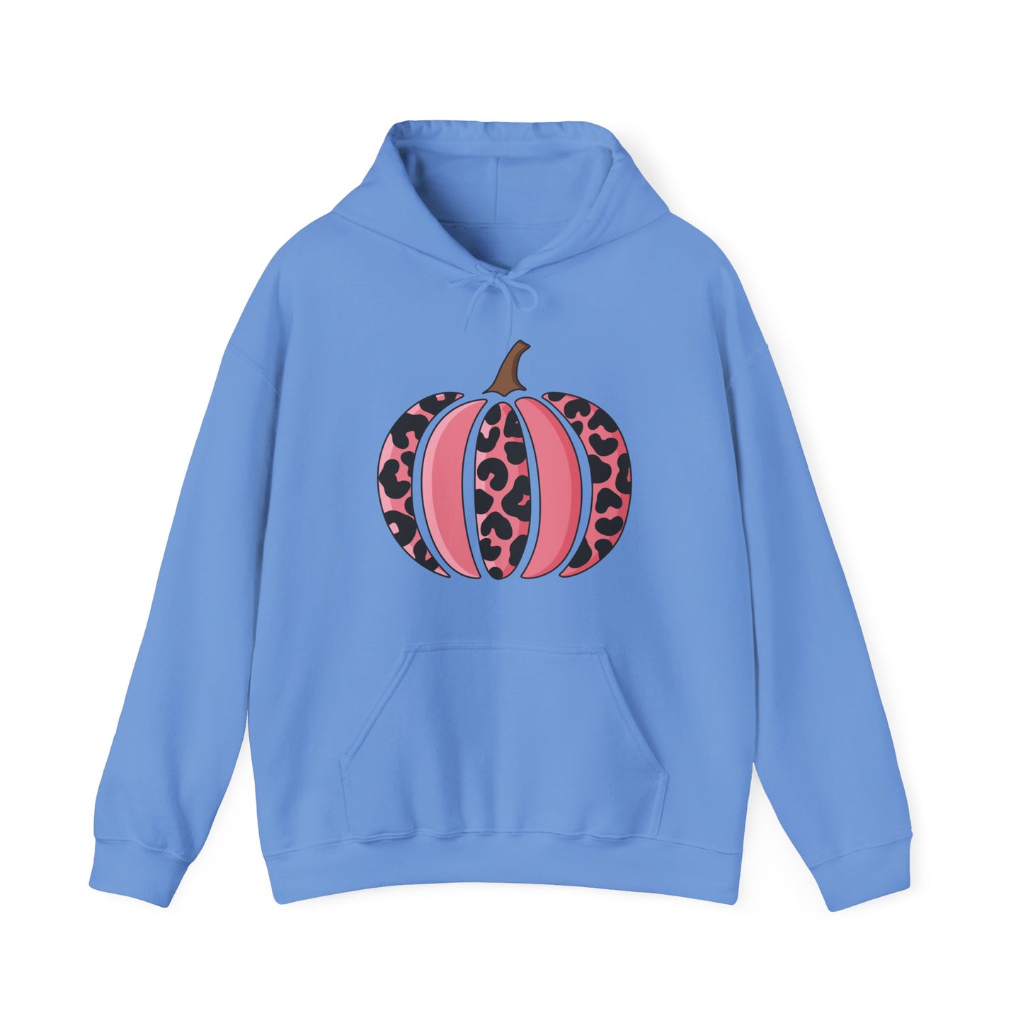 Pink Leopard Print Pumpkin Hoodie