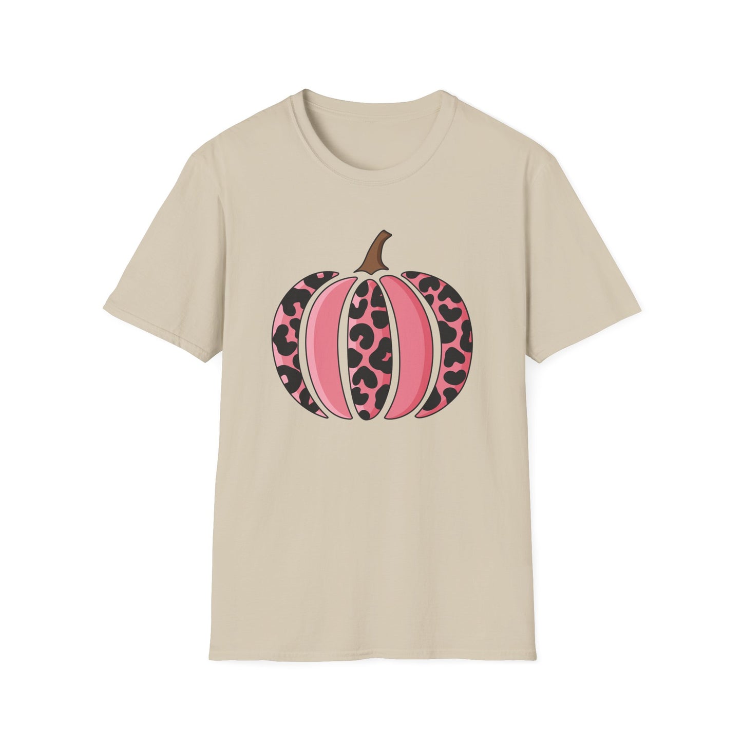 Pink Leopard Print Pumpkin T-Shirt