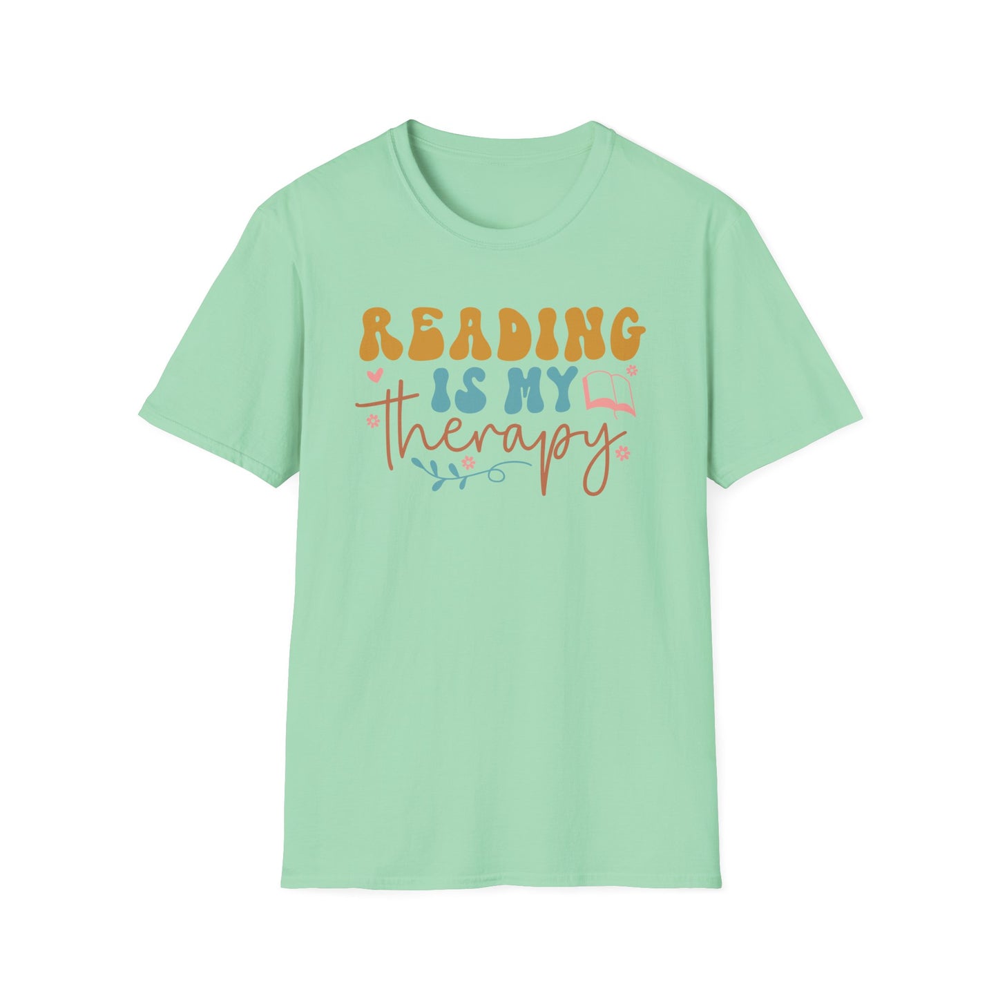 Reading is My Therapy Unisex T-Shirt