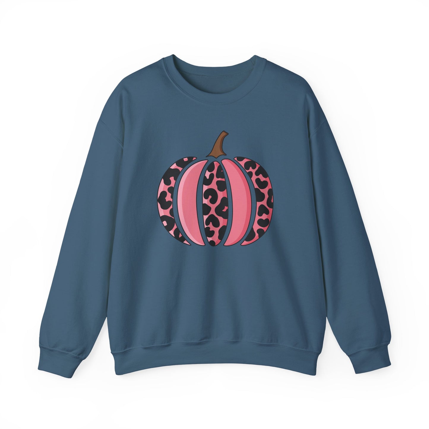 Pink Leopard Pumpkin Crewneck Sweatshirt