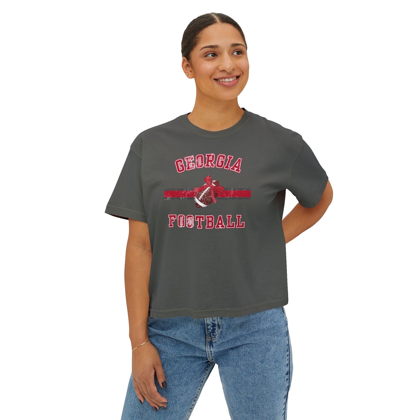 Georgia Football Women's Boxy Tee