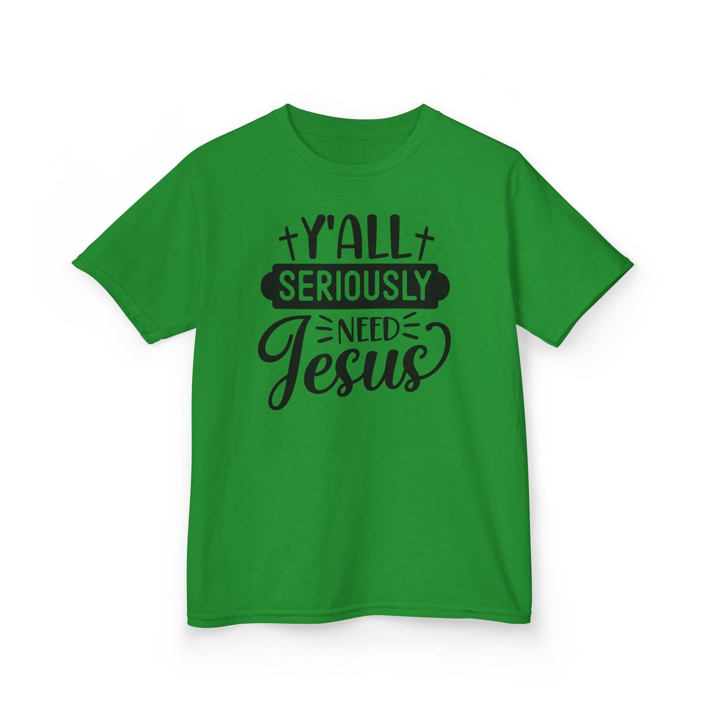 Kids Jesus Message Tee, Christian T-Shirt, Faith-Based Apparel, Youth Clothing, Gift for Church Events, Playful Style