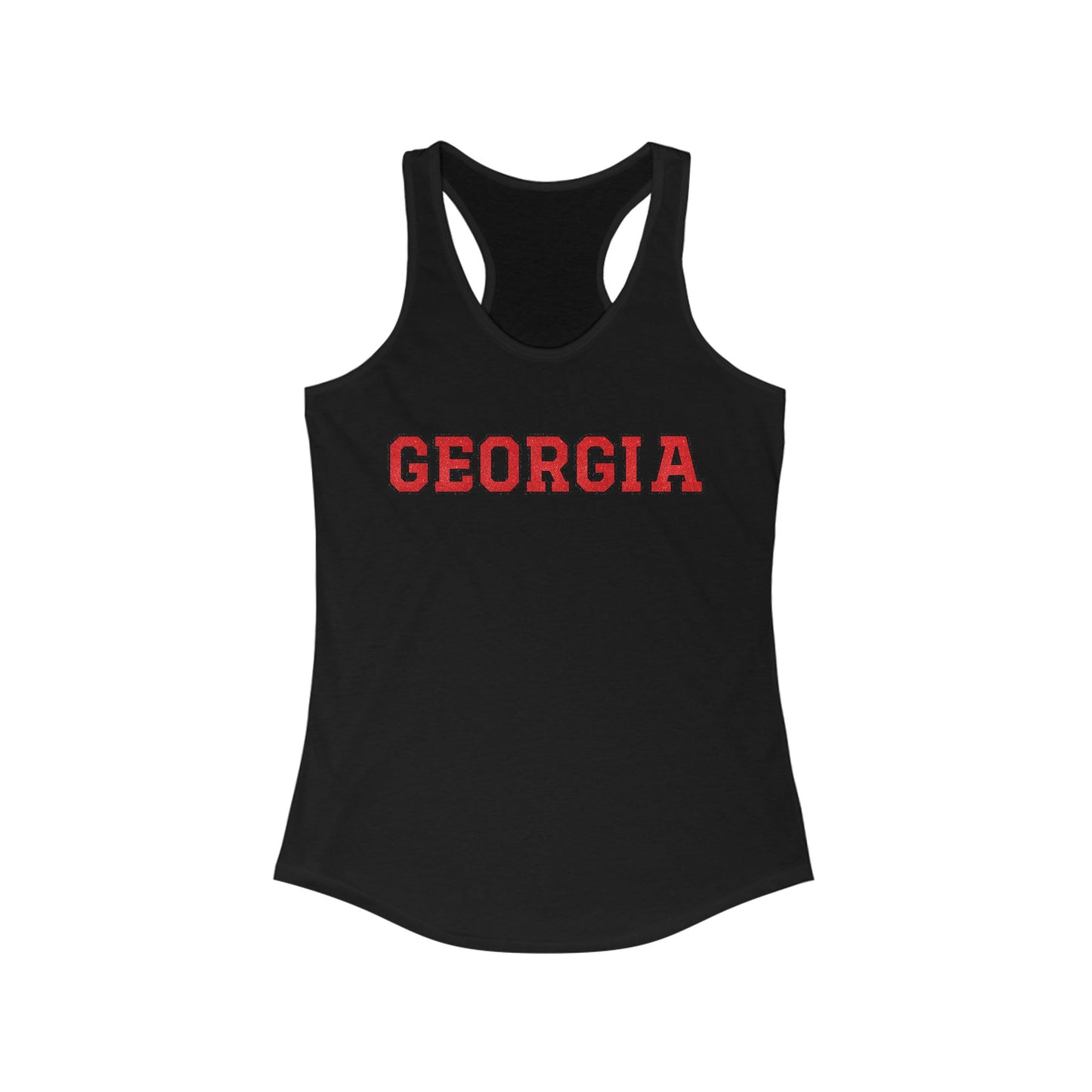 Glittery Georgia Racerback Tank Top