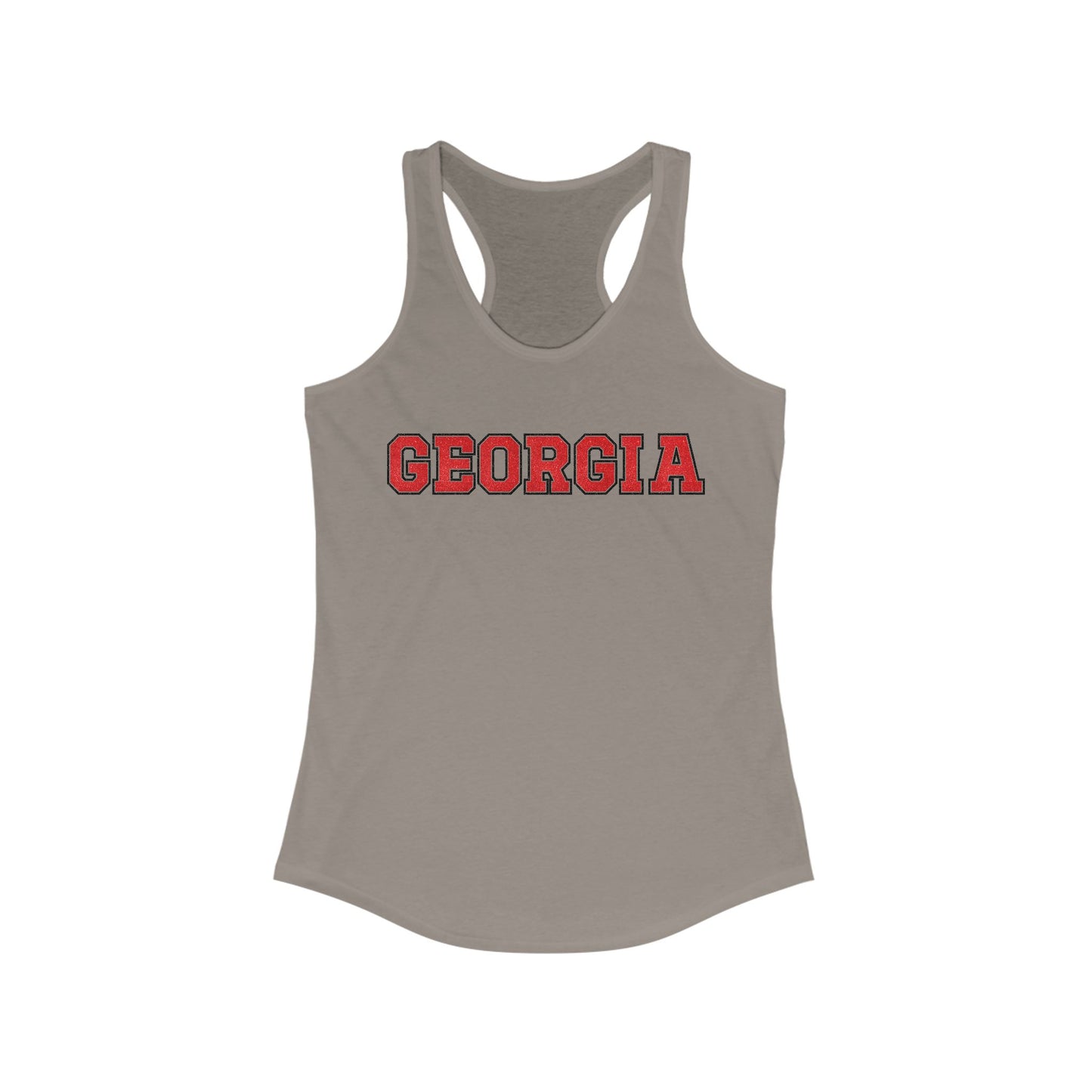 Glittery Georgia Racerback Tank Top