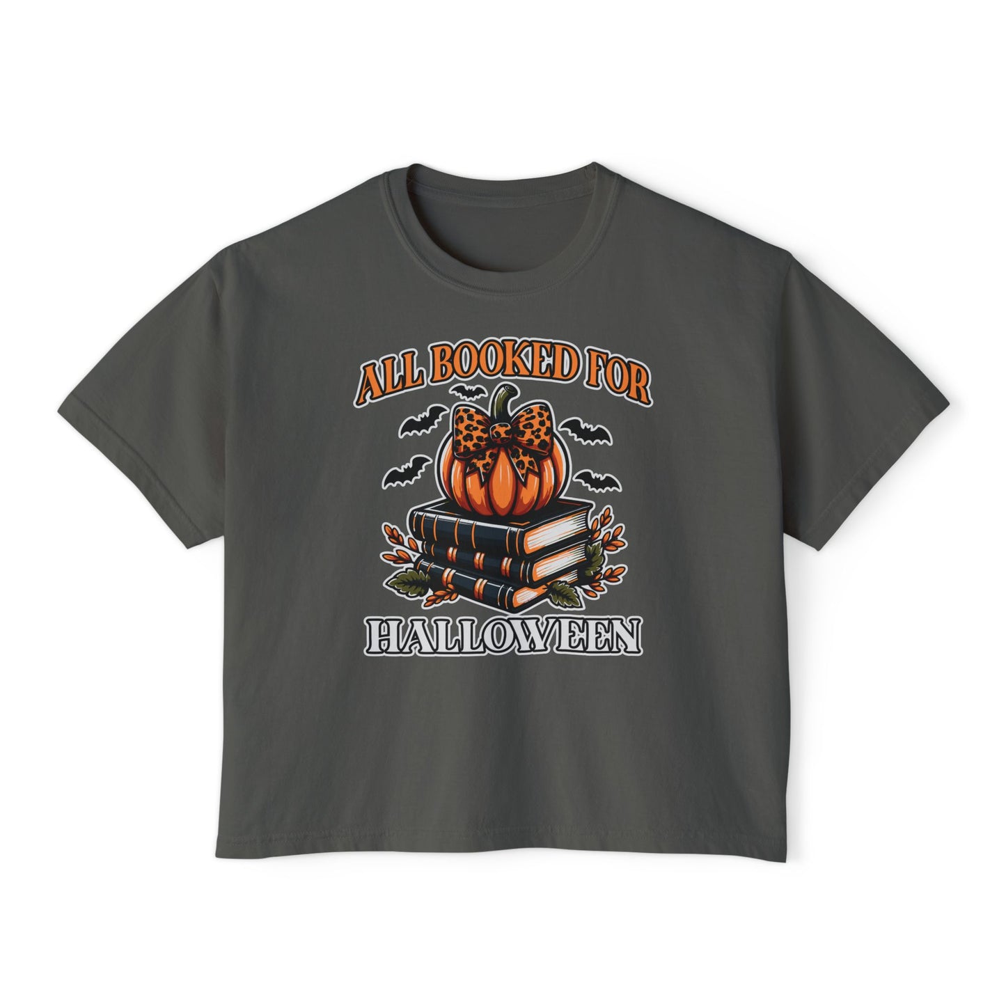 All Booked For Halloween Women's Boxy Tee