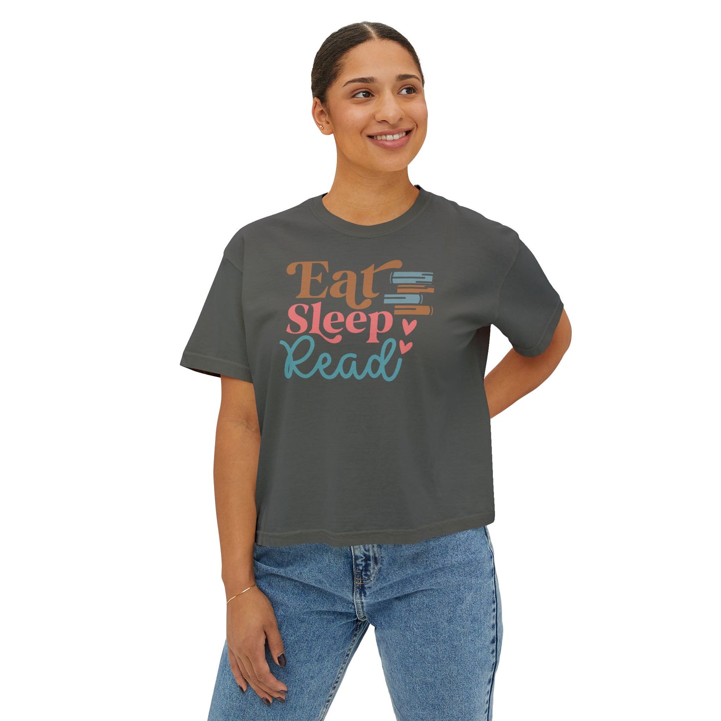 Eat Sleep Read Boxy Tee