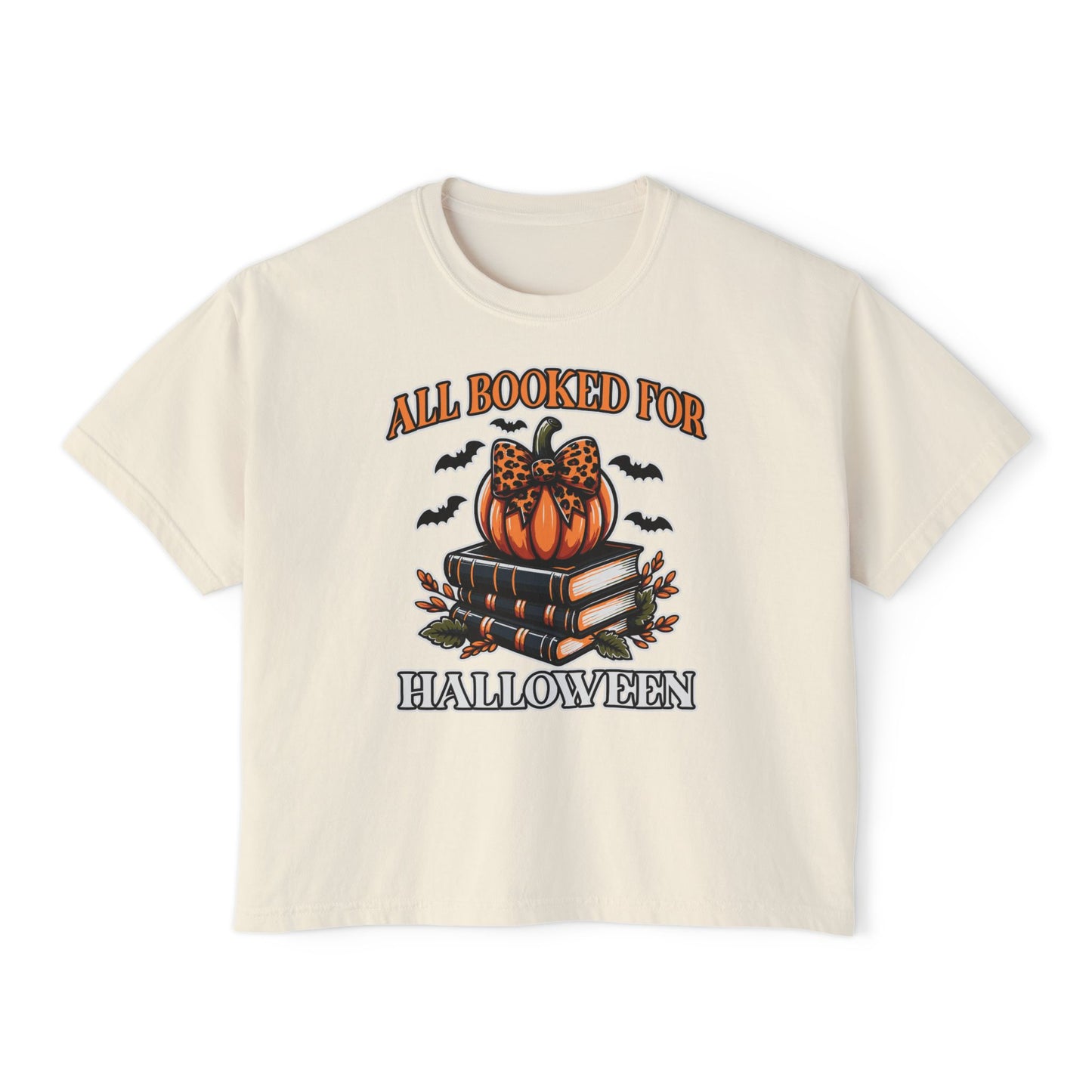 All Booked For Halloween Women's Boxy Tee