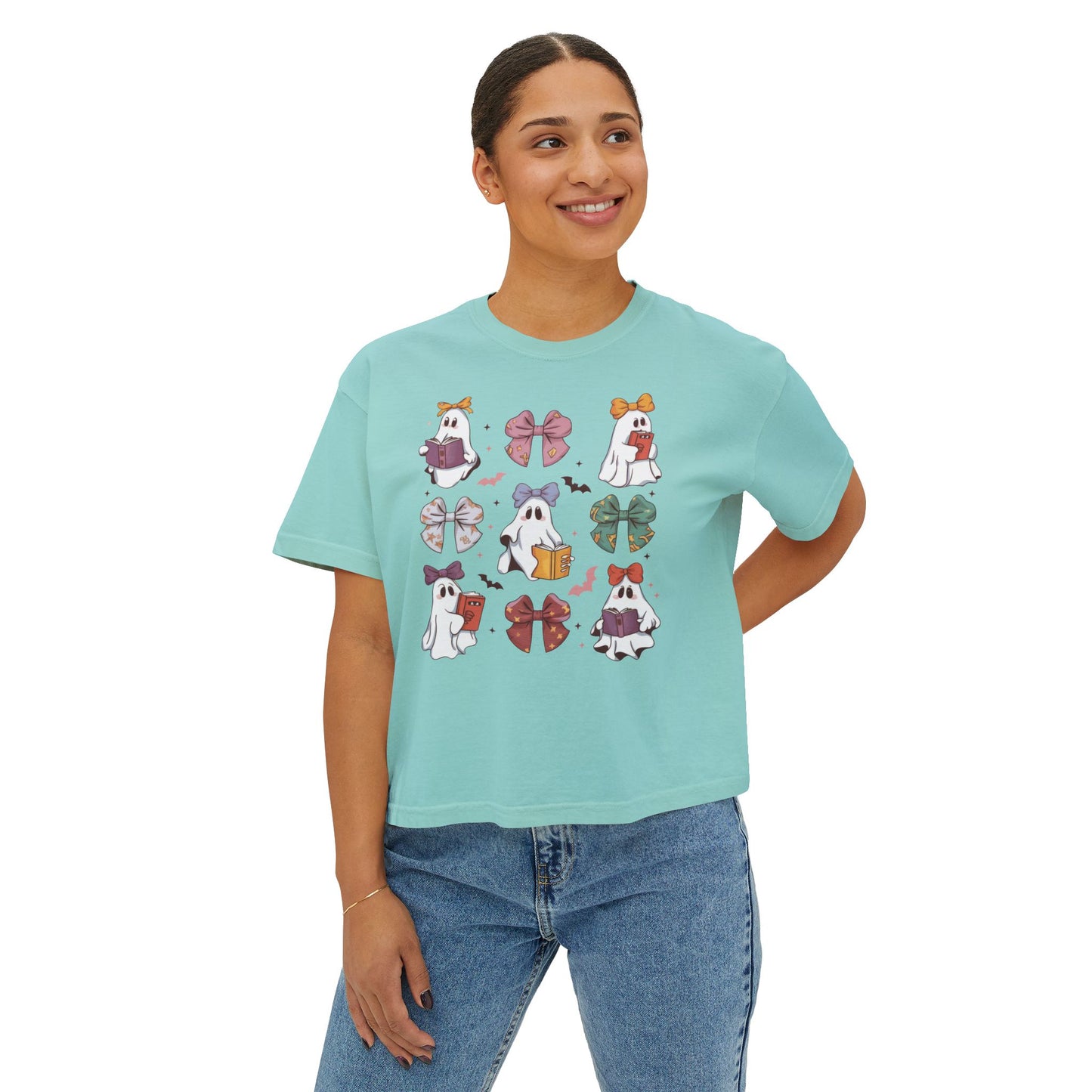 Ghosts & Books Women's Boxy Tee