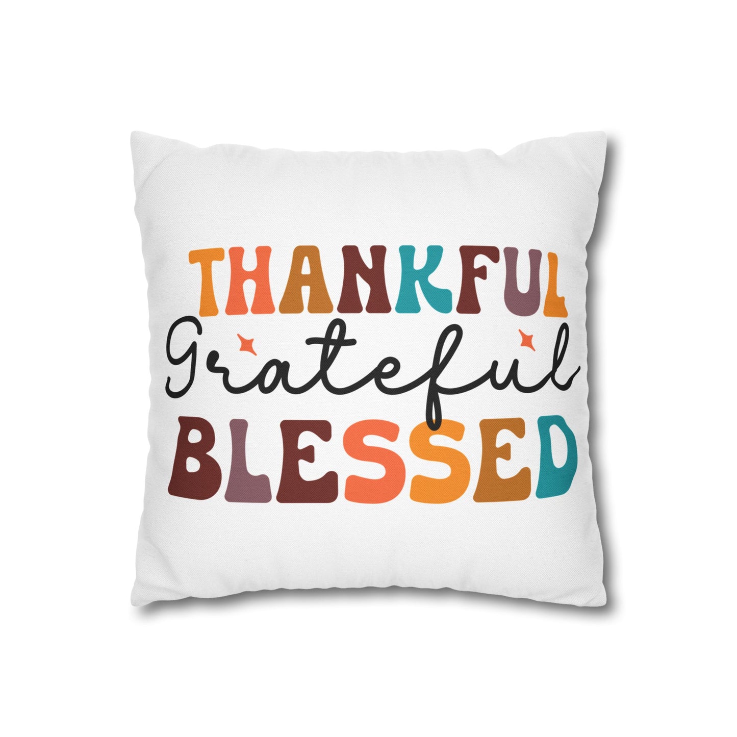 Double Sided Fall/ Thanksgiving Decorative Pillowcase