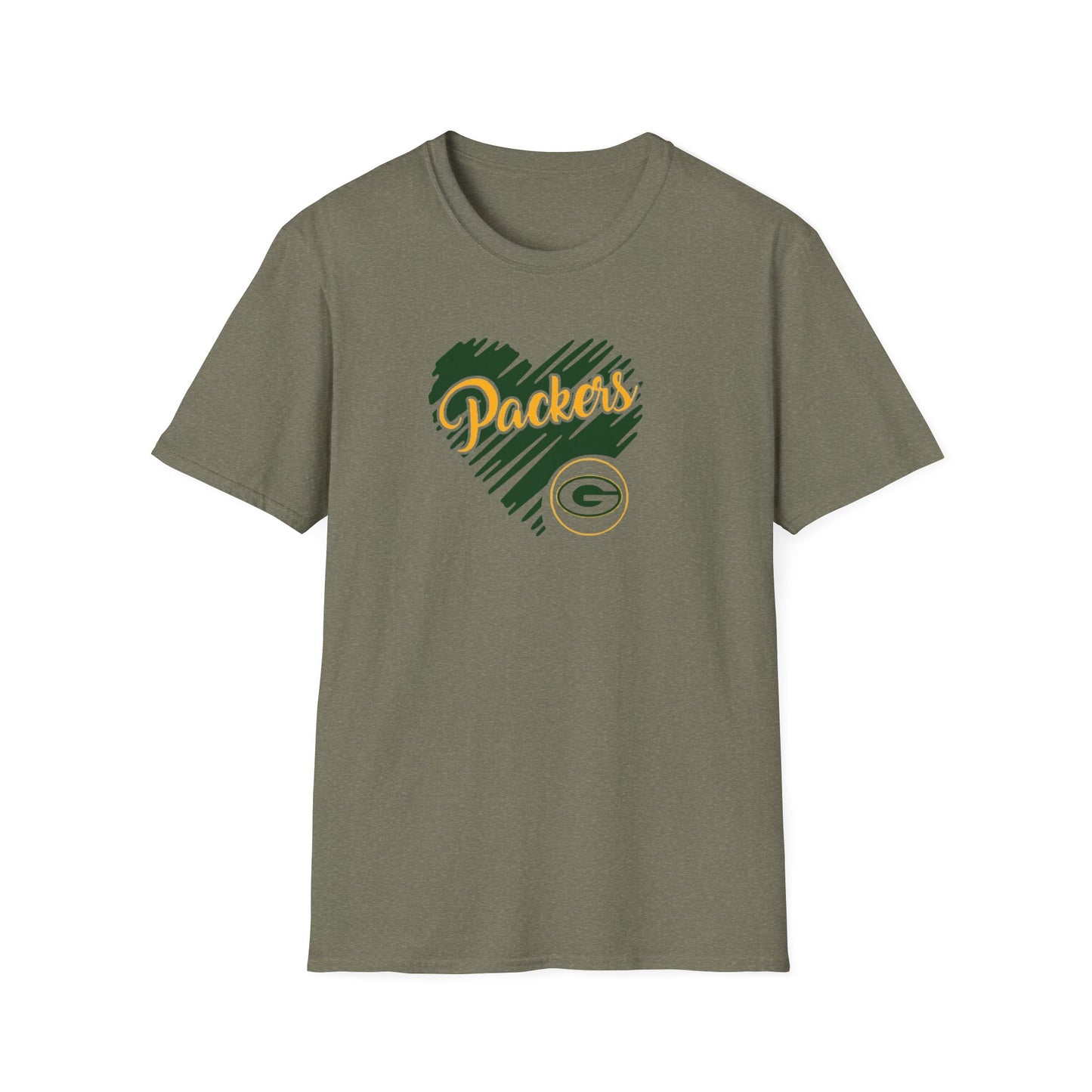 Green Bay Packers Heart Unisex T-Shirt