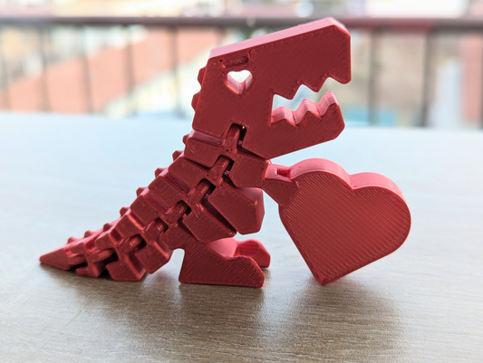 Flexi heart dinosaur